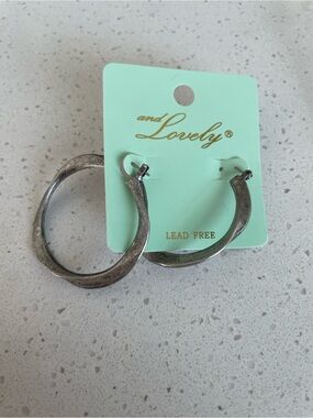 and Lovely Lead Free Hoop Earrings New with tags